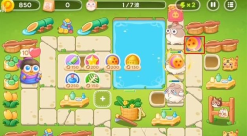 《保卫萝卜4》夏日垂钓第一关攻略 保卫萝卜4夏日垂钓第1关满星通关攻略2